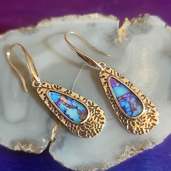 Source Unknown Jewelry - Long teardrop dangle earrings